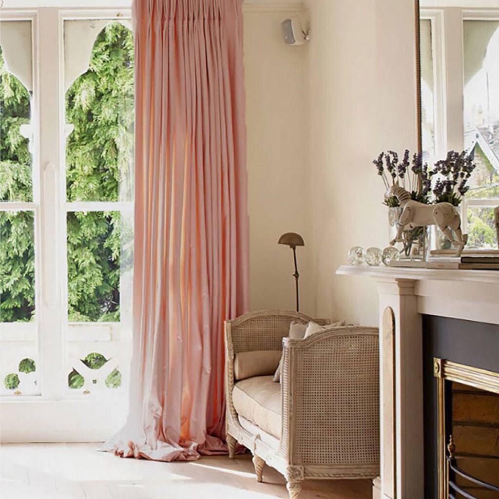 pink-silk-curtains